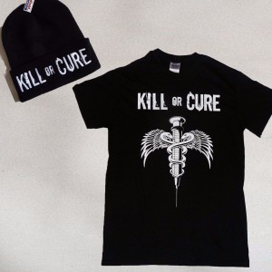 Kill or Cure Men's T-shirt hat combo