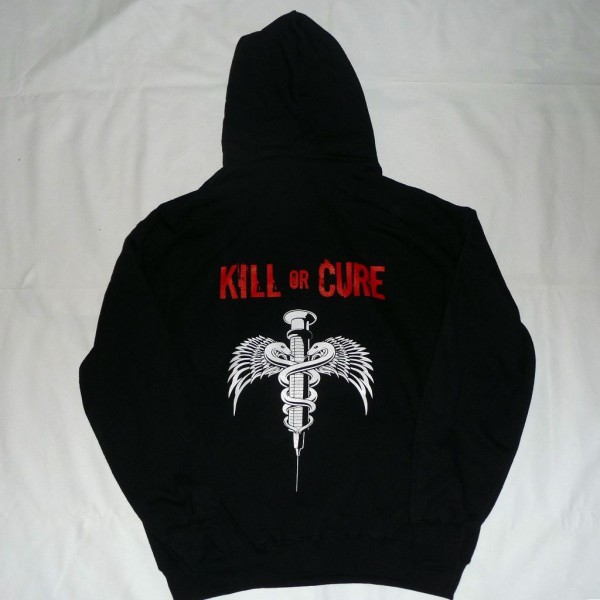 Kill or cure sweat hoodie back